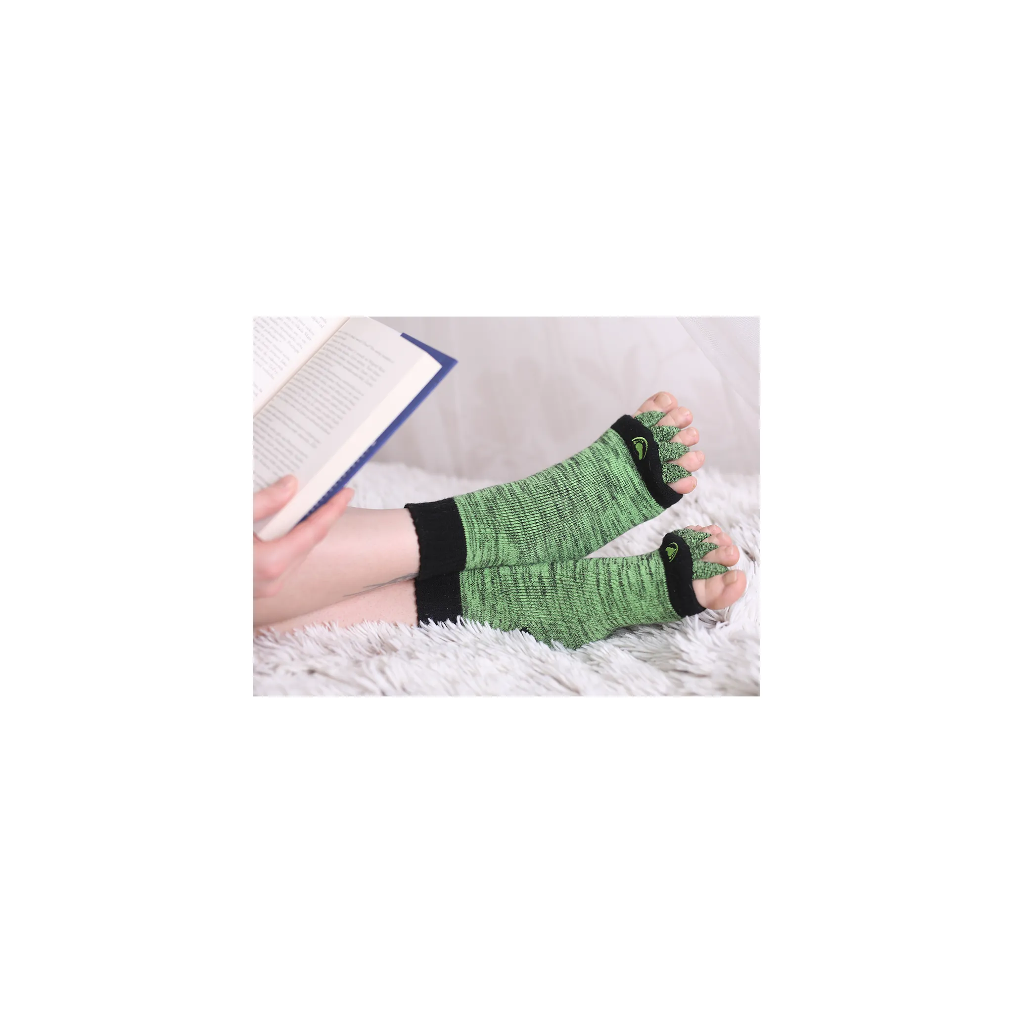Fotografie 4 -  Happy Feet Adjustační ponožky Green M (39 - 42)