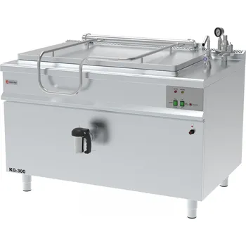 Parní hrnec Gastro Haal Plynový varný kotel hranatý 300l - analogové ovládání