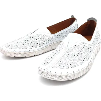 Dámské baleríny URBAN LADIES Dámské baleríny kožené HY2028- 2URBAN bílé Barva: Bílá, Velikost: 41