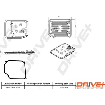 Hydraulický filtr Sada hydraulického filtru, automatická převodovka Dr!ve+ DP1110.14.0019
