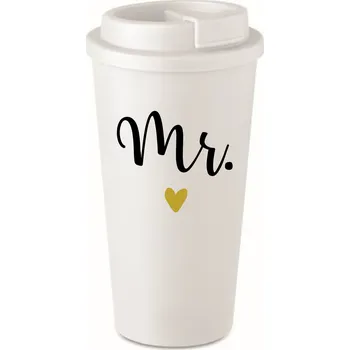 Termohrnek MR. - bílý termohrnek 475 ml