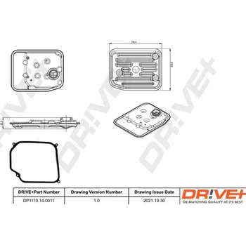 Hydraulický filtr Hydraulický filtr, automatická převodovka Dr!ve+ DP1110.14.0011