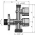 Ventil ARCO COMB5MAC  kombinovaný pračkový ventil s odbočkou 1/2" x 3/4" x 3/8"