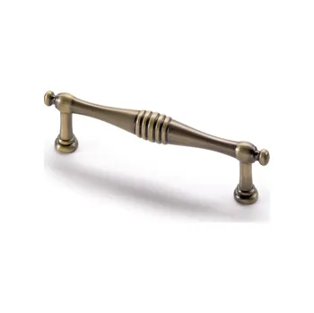 Nábytkové kování Hettich Úchytka Osimo, rozteč vrtání 96 mm Mosazný vzhled antik