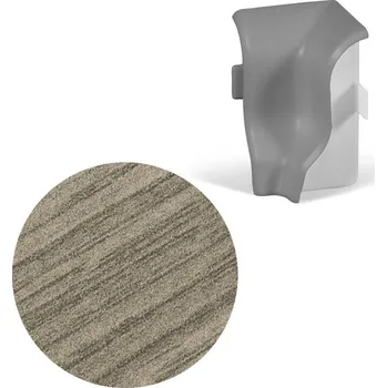 soklová lišta NOVÁK Vnitřní roh k soklové liště MDF 40x20 Dub Butterscotch, 1 ks M08-AMVR021