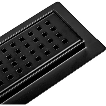 BPS-koupelny Sprchový odtokový žlab DL01 QUBE G3 HYD-2682 80 cm, černý