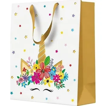Dárková taška Godan Dárková taška Jednorožčí party 20 x 25 x 10 cm 1ks