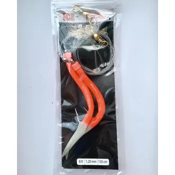 Rybářský háček Ice Fish návazec Paprika Glow Velikost: 12/0