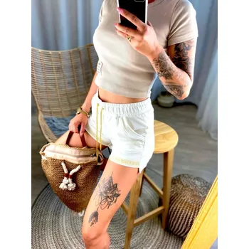 Dámské kraťasy Dámské kraťasy MFY v bílé barvě, VELIKOST L