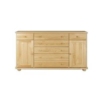 Ložnice Kombinovaná komoda BM150 borovice masiv 165x92x42 cm