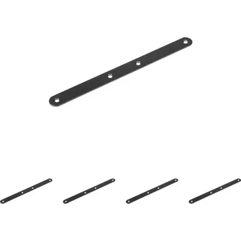 Nábytkové kování Walteco Spojovací plech 180x15x2mm, černý Množství: 5 ks