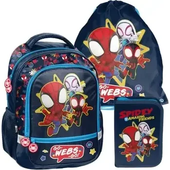 Školní batoh PASO ZVÝHODNĚNÁ ŠKOLNÍ SADA SPIDEY batoh,penál,sáček