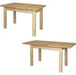 Dřevěný jídelní stůl rozkládací borovice masiv DN101 120(155)x75x80