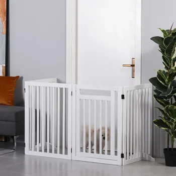 Dvířka pro psa Bezpečnostní zábrana 240 x 1,8 x 81 cm | bílá