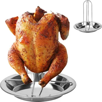 Příslušenství pro gril Grilovací stojan na kuře pro venkovní BBQ