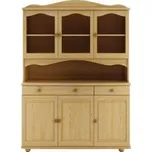 Vitrína borovice masiv DN101 NELAKOVANÁ