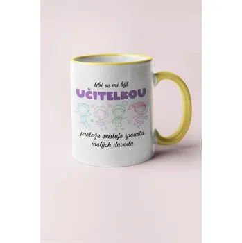 Hrnek Líbi se mi být učitelkou Barva: Žlutá