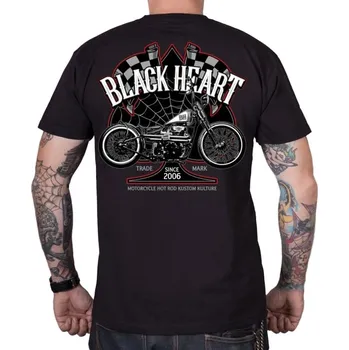 Pánské tričko Tričko Black Heart Chopper Race černé