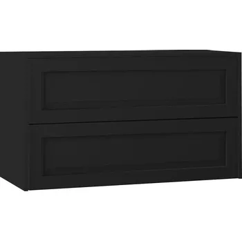 Koupelnový nábytek EBS Lasy Skříňka umyvadlová s deskou 103,2 cm, černá matná, LASY100C