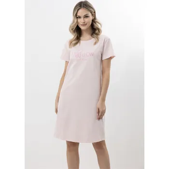 Dámská noční košile Leptir noční košile 320/07 - pudrová, XL (Bavlněná noční košile dámská)