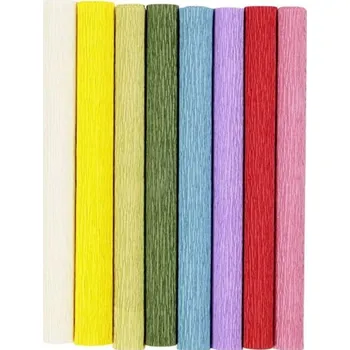 Papír creativ company Krepový papír sada - základní mix (8ks)