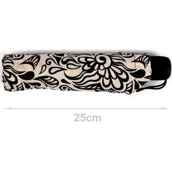 Deštník Dámský skládací deštník - 11 antracitová fialová