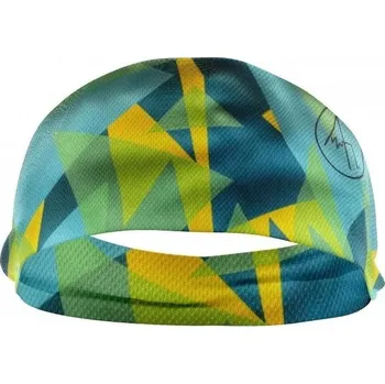 Čelenka An-ywhere funkční dvouvrstvá čelenka geometric zelená/modrá