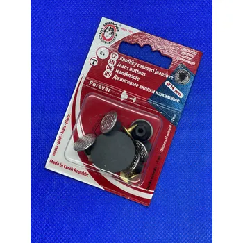 Knoflík Knoflík riflový FOREVER 5 nikl - blistr 10ks