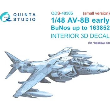 Plastikový model Quinta studio 1/48 AV-8B Early 3D-Printed&col. Int. (HAS) SMALL