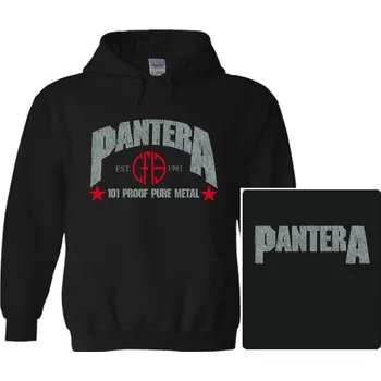 Pánská mikina mikina s kapucí Pantera - 101 Proof Pure Metal