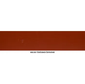 Olej na dřevo LEINOS naturfarben Venkovní olejová barva 850.057 Švédská červená 2,5 L + zdarma dárek v hodnotě 279 Kč - Anza Elite outdoor štětec úhlový 75 mm