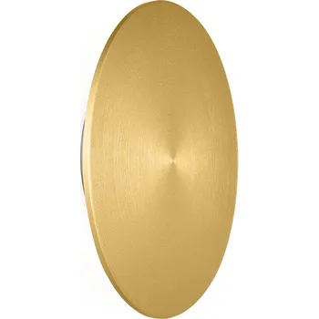 Wever & Ducré Designové nástěnné svítidlo Miles Round Dekor: Hliník - zlatá, Teplota chromatičnosti: 2700 Kelvinů, Průměr: 260 mm 317778G3 Designové nástěnné svítidlo Miles Round