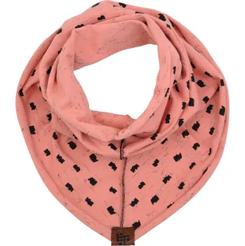 Nákrčník růžový bavlněný nákrčník s potiskem