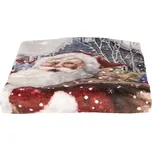 Plyšový pléd /deka Santa- 130*170 cm