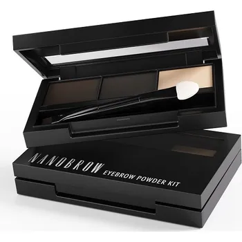 Nanobrow Eyebrow Powder Kit Sada dvou stínů s rozjasňovačem Odstín: Dark 4g