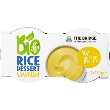Dezert rýžový vanilka 2x130 g BIO THE BRIDGE