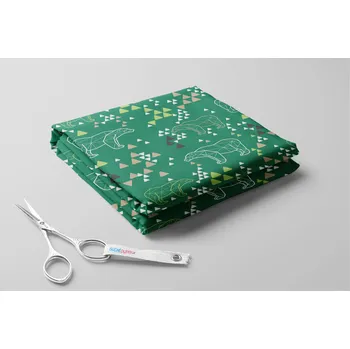 Microfibra, Origami medvěd Barva: Zelená