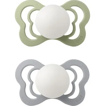 Dětské zboží BIBS Couture dudlík ortodontický ze silikonu 2ks Noční Sage / Cloud velikost 2 (6m+)