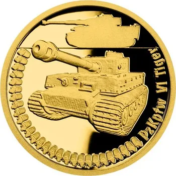 Sběratelství Zlatá mince Obrněná technika - PzKpfw VI Tiger proof