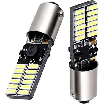 Auto-moto Rabel BA9S T4W T5W 24 smd canbus bílá