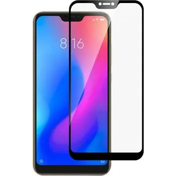 3x Picasee 3D tvrzené sklo s rámečkem pro Xiaomi Mi 8 Lite - černé - 2+1 zdarma
