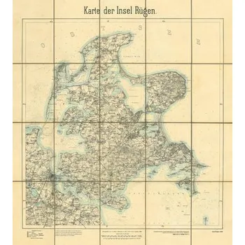 Historische Karten: Die Insel Rügen 1889 (gerollt)