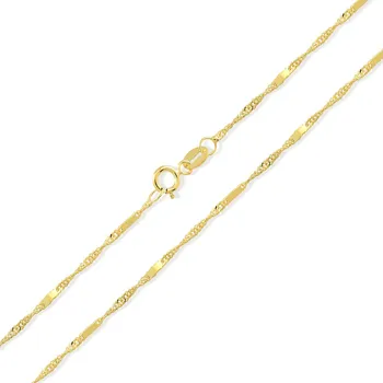 Řetízek Lillian Vassago Zlatý plný řetízek typu Singapur LLV31-GCH115 Barva zlata: Žlutá, Délka řetízku: 42 cm