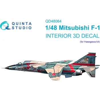 Plastikový model Quinta studio 1/48 Mitsubishi F-1 3D-Printed&col. Interior (HAS)