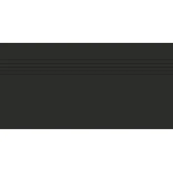 Dlažba Schodovka Rako Taurus Color černá 30x60 cm mat TCPSE019.1