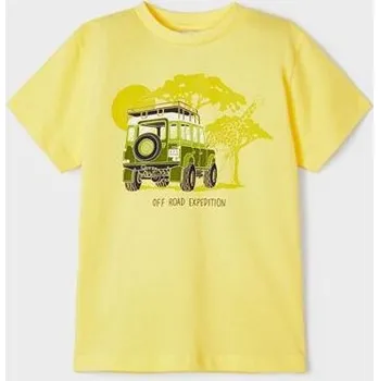Chlapecké tričko dětské žluté letní triko Off Road Mayoral 3009-35 velikost 110