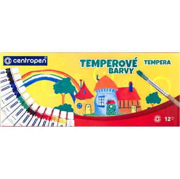 Vodová barva Centropen Temperové barvy 12x 12 ml