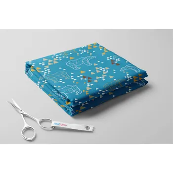 Dámské plavky Lycra exclusive, Origami nedvěd Barva: Tyrkysová