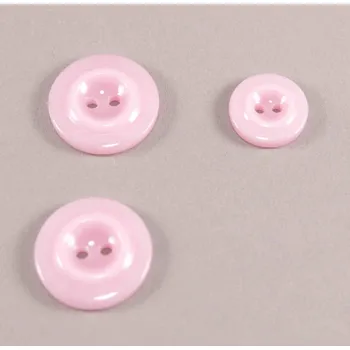 Knoflík Dírkový knoflík - růžová - průměr 2,2 cm