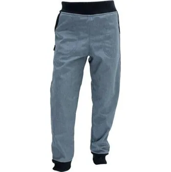 Chlapecké kalhoty Dětské softshellové kalhoty Fantom s prodlouženým sedem šedý melír velikost 152